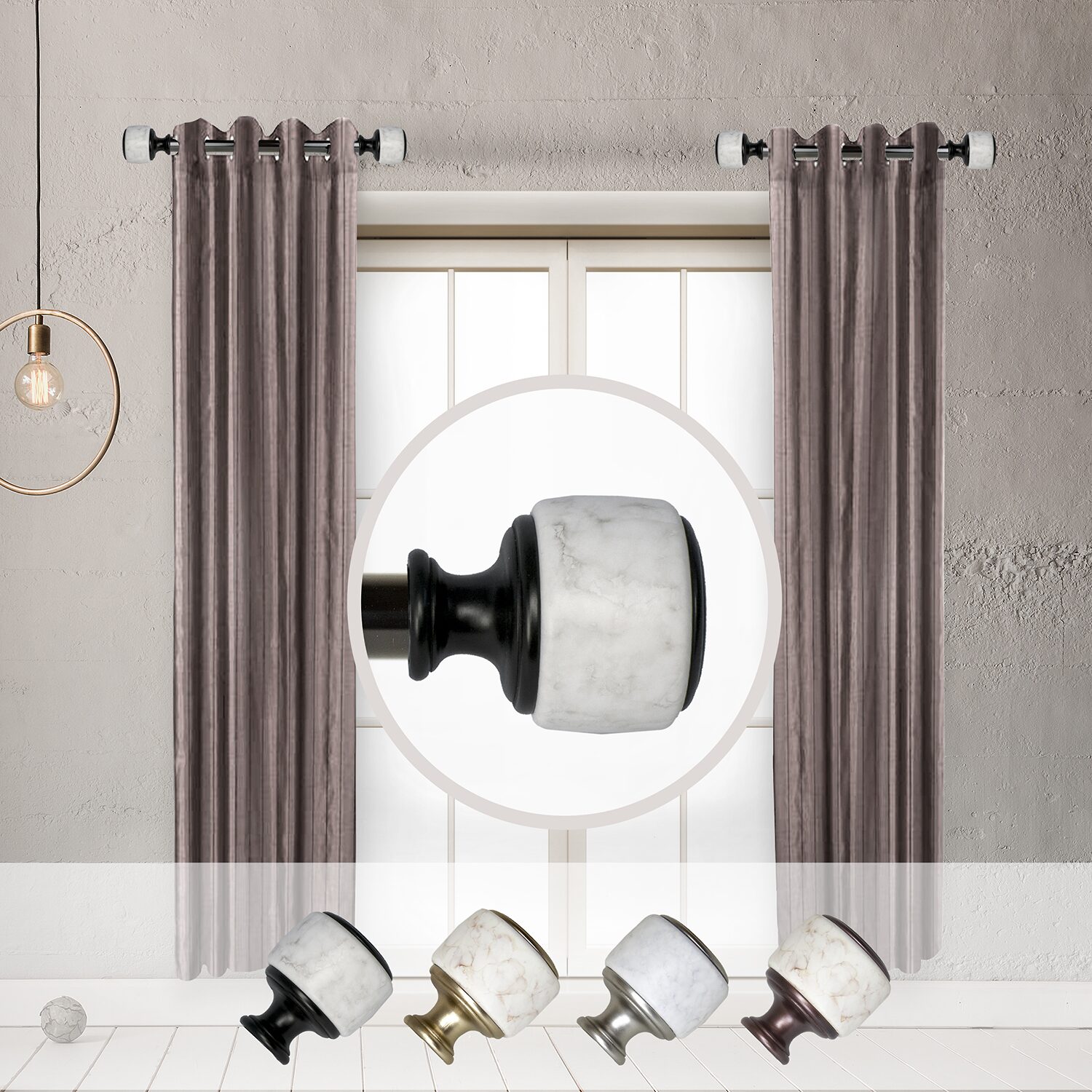 Rod Desyne Morton 1 Adjustable Side Curtain