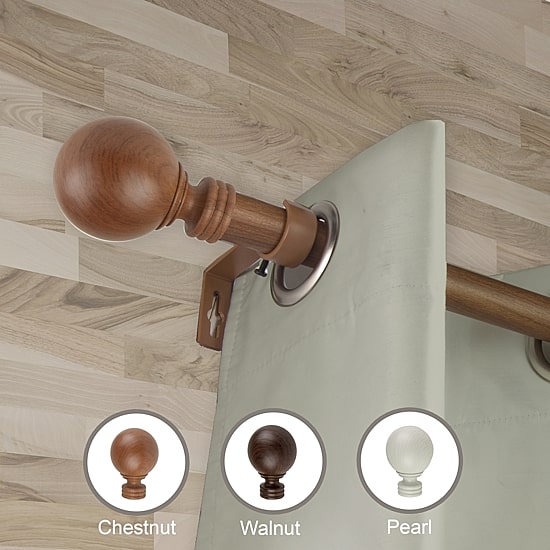 Rod Desyne Globe 1 IN Adjustable Curtain Rod