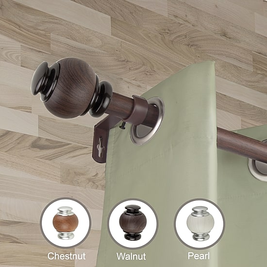 Rod Desyne Marble 1 IN Adjustable Curtain Rod