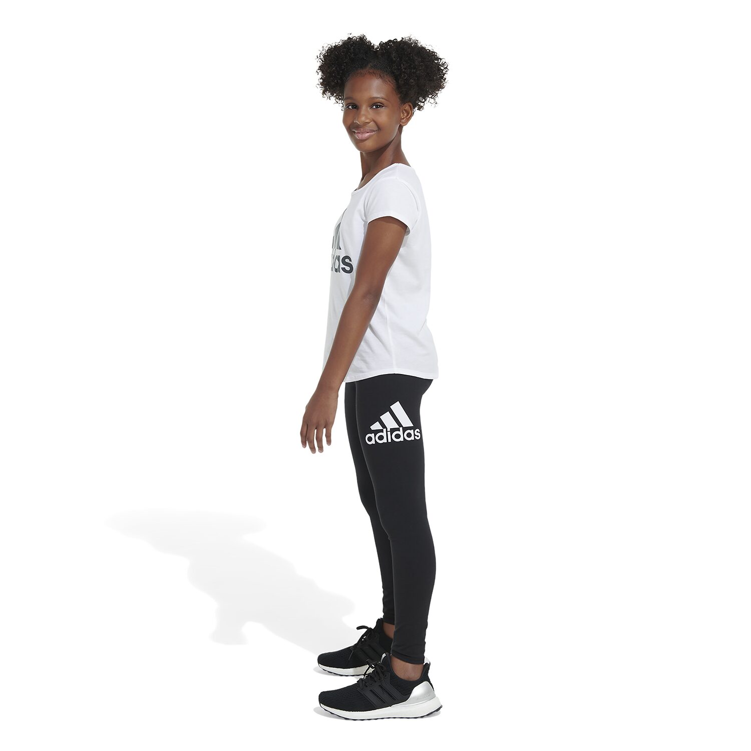 adidas Big Kid Girls Mid Rise Active Full Length Leggings