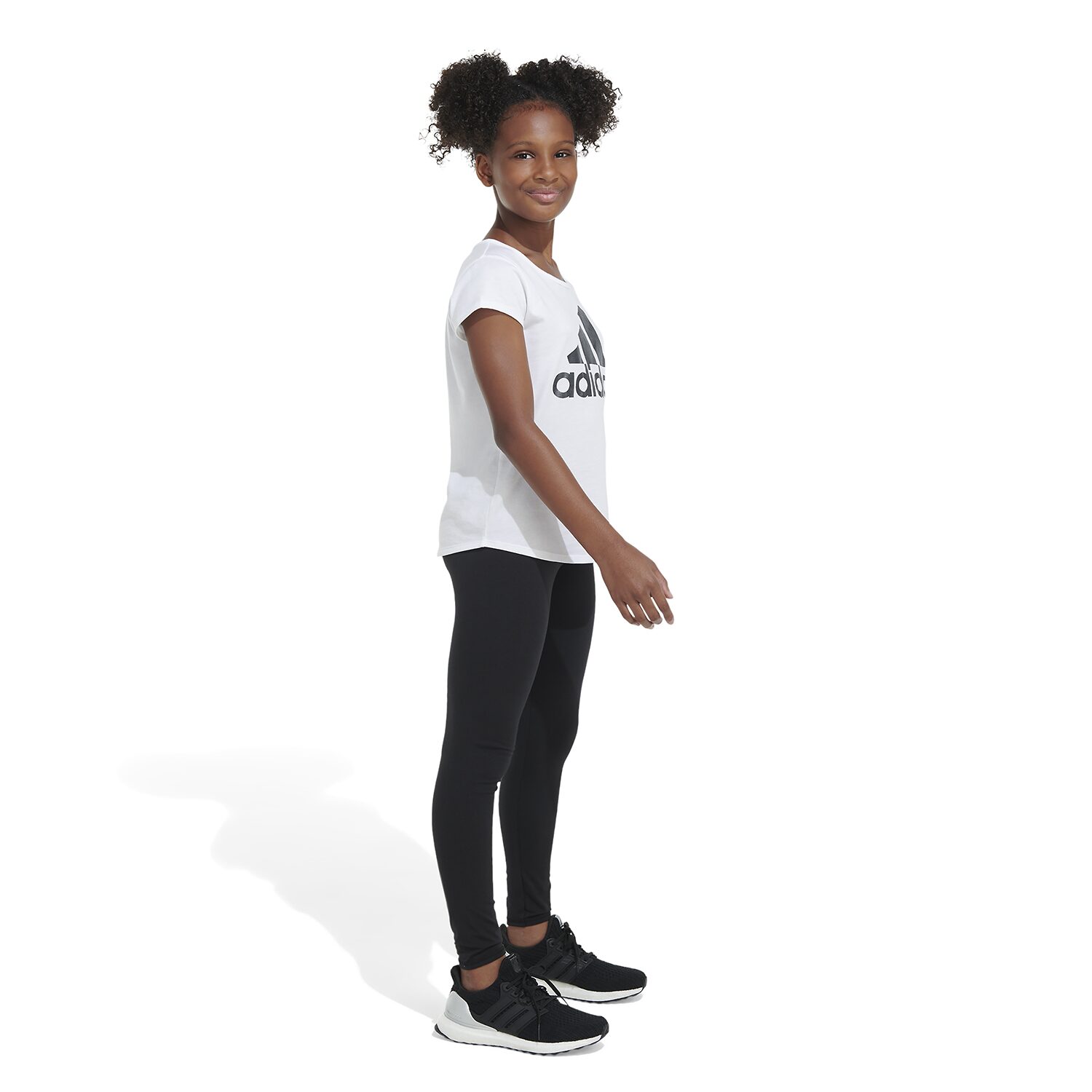 adidas Big Kid Girls Mid Rise Active Full Length Leggings
