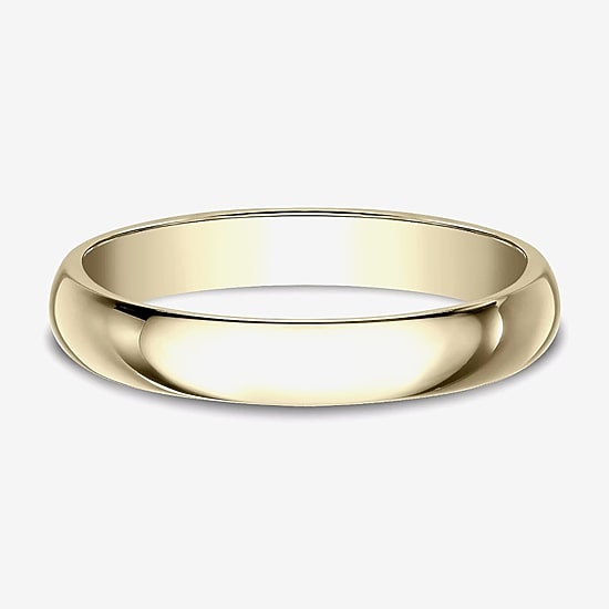 Womens 3MM 10K Gold Wedding Band