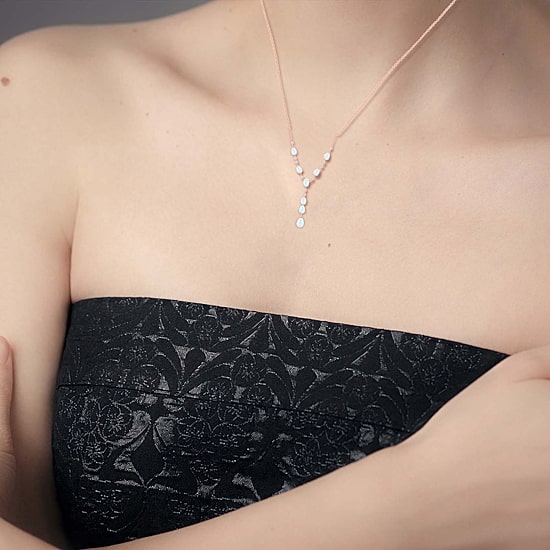 Womens Gemstone 14K Gold Over Silver Y Necklace