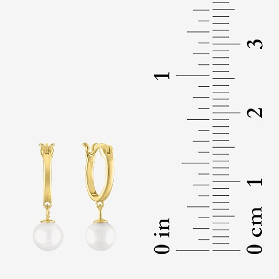 Diamond Addiction (G-H / Si2-I1) Womens Diamond Accent Lab Grown White Diamond Cultured Freshwater Pearl 14K Gold Over Silver Sterling Silver Evil Eye 2-pc. Jewelry Set