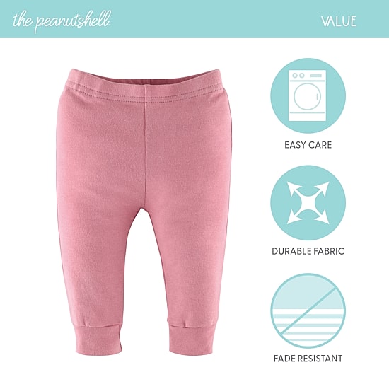 The Peanutshell Rainbow Safari Baby Girls Mid Rise Tapered Regular Fit Pull-On Pant