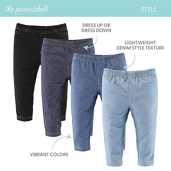 The Peanutshell Baby Unisex Mid Rise Slim Regular Fit Pull-On Pant