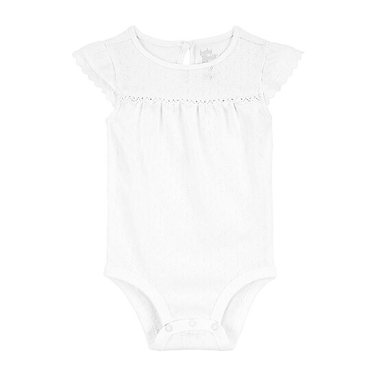 Oshkosh Baby Girls Scoop Neck Short Sleeve Bodysuit
