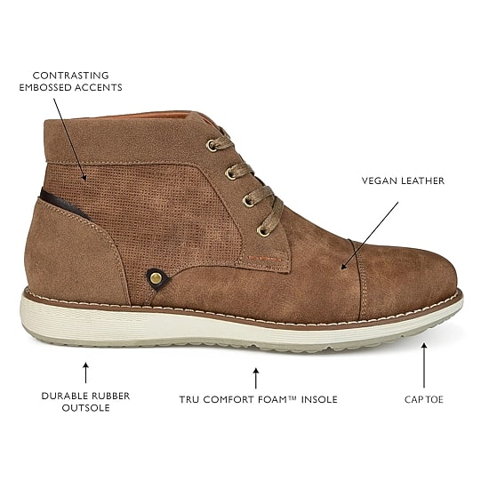 Vance Co Mens Austin Flat Heel Chukka Boots