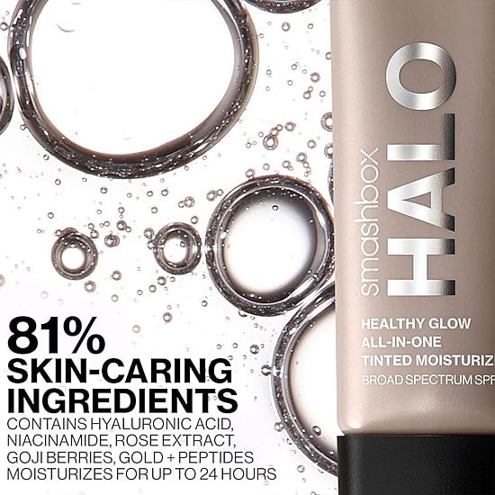 Smashbox Mini Halo Healthy Glow All-In-One Tinted Moisturizer Broad Spectrum SPF 25 with Hyaluronic Acid
