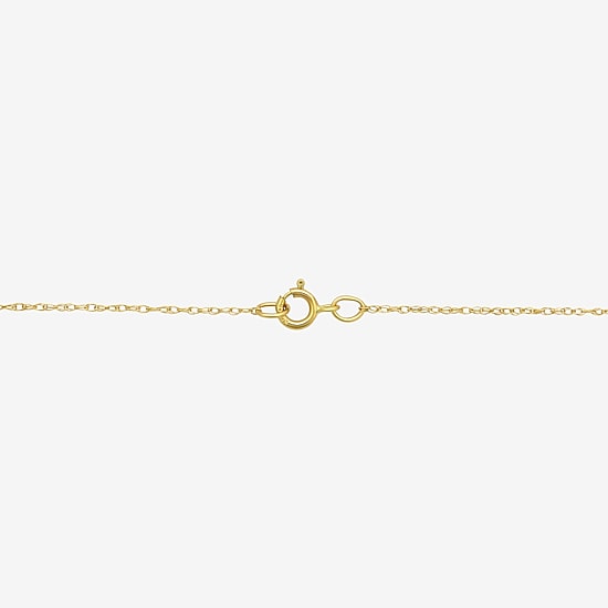 Mens 14K Gold Cross 22 Inch Pendant Necklace