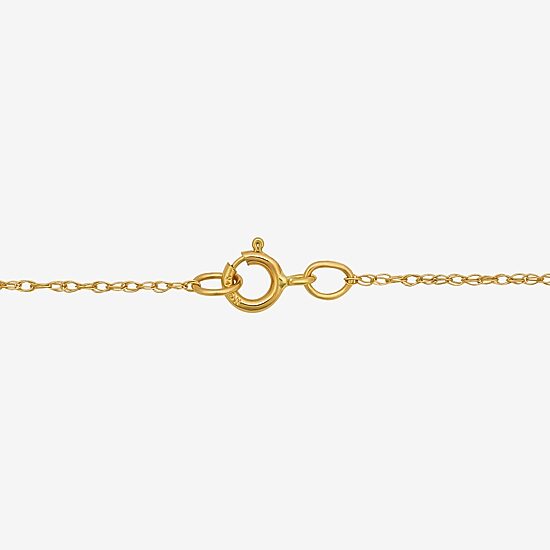 Made in Italy Womens 14K Gold Heart 18 Inch Pendant Necklace