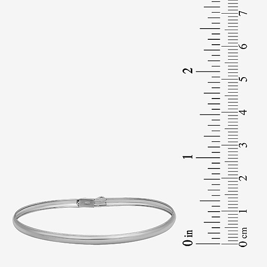 Girls 14K Gold Round Bangle Bracelet