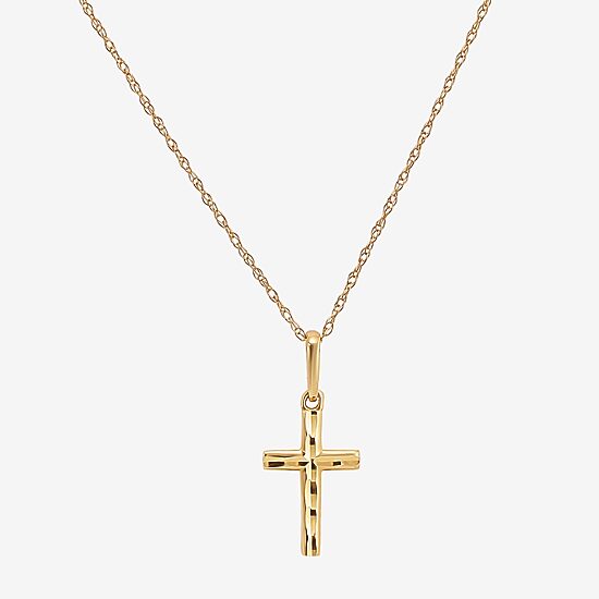 Girl's 14K Gold Cross 2-pc. Jewelry Set