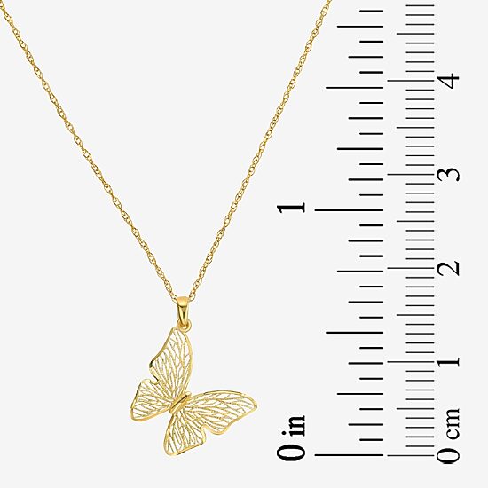 Made in Italy Womens 14K Gold Butterfly 2-pc. Jewelry Set