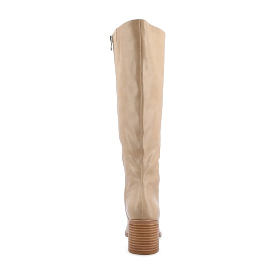 Journee Collection Womens Romilly Stacked Heel Dress Boots