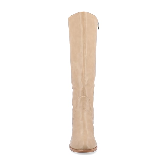 Journee Collection Womens Romilly Stacked Heel Dress Boots