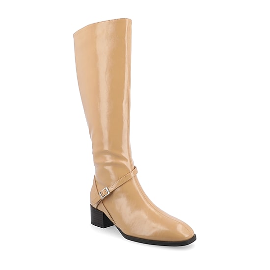 Journee Collection Womens Rhianah Stacked Heel Dress Boots