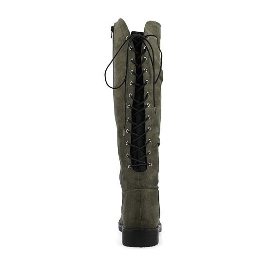 Journee Collection Womens Mirinda Stacked Heel Slouch Boots