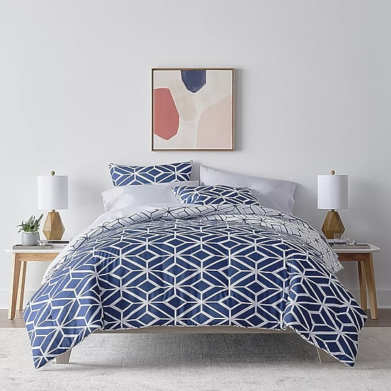 Home Expressions Ayden Geometric Reversible Complete Bedding Set with Sheets