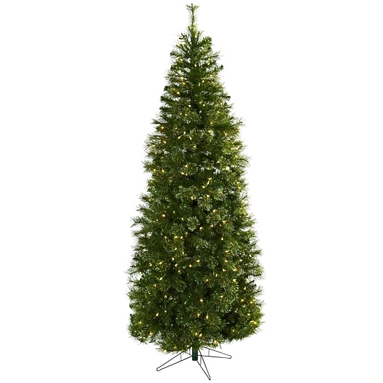 Nearly Natural 7 1/2 Foot Cashmere Pre-Lit Christmas Tree