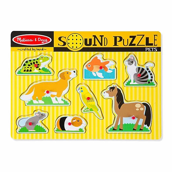Melissa & Doug Pets Sound 9-pc. Non-Toxic Puzzle