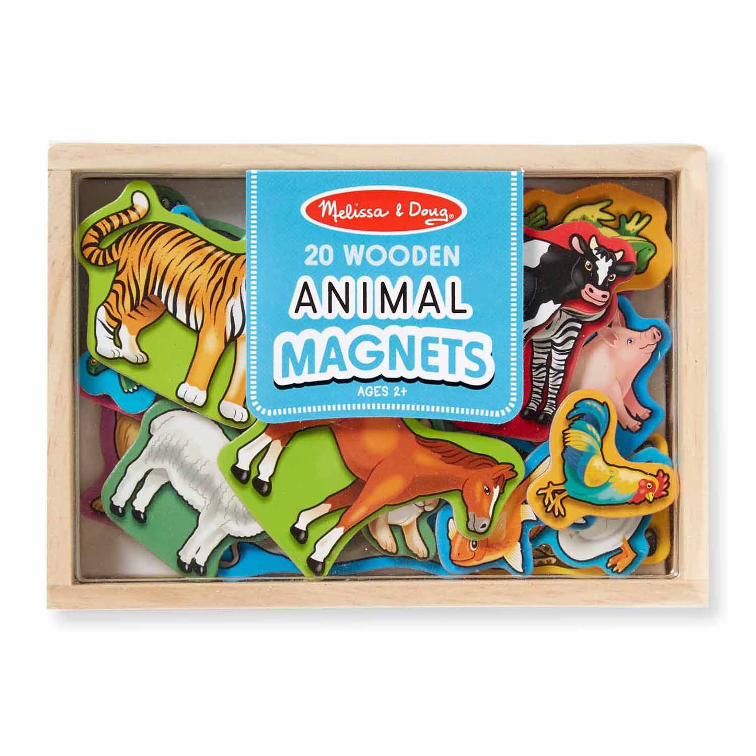 Melissa & Doug Wooden Animal Magnets Interactive Toy