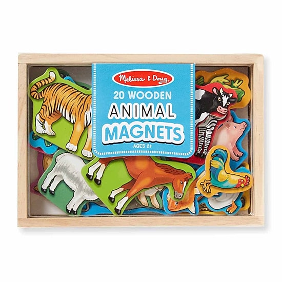 Melissa & Doug Wooden Animal Magnets Interactive Toy