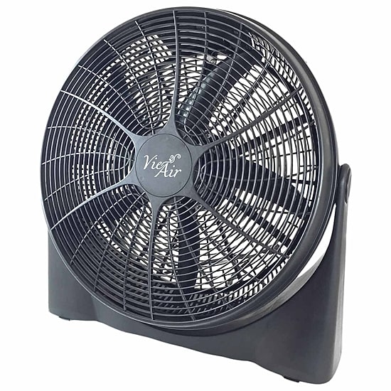 Vie Air 20" High-Velocity 5 Blade Tilting Ultra Lightweight Turbo Floor Fan
