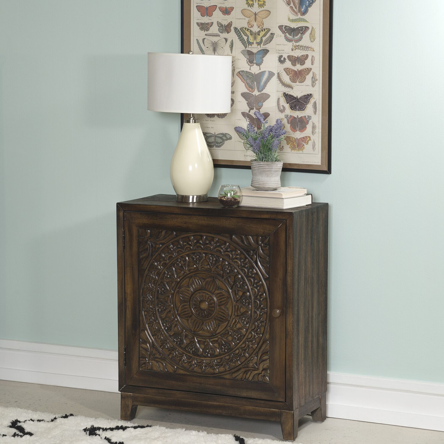 Linon Gristmill Living Room Collection Accent Cabinet