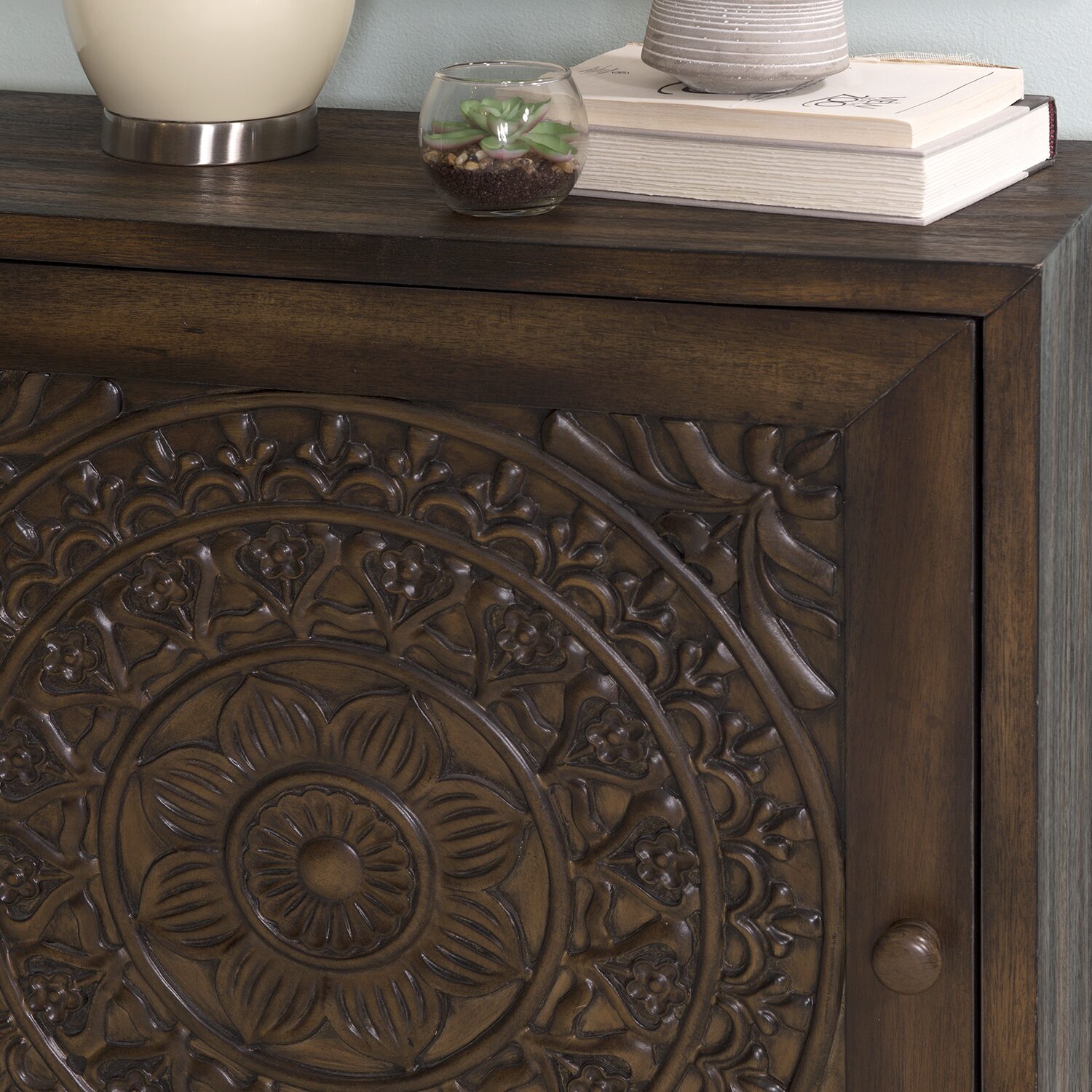 Linon Gristmill Living Room Collection Accent Cabinet