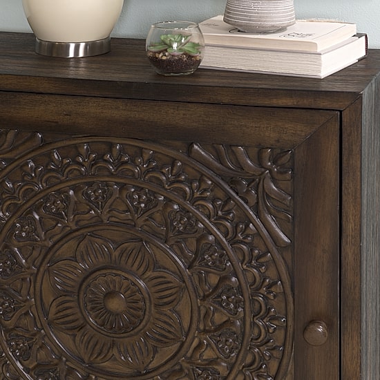 Linon Gristmill Living Room Collection Accent Cabinet