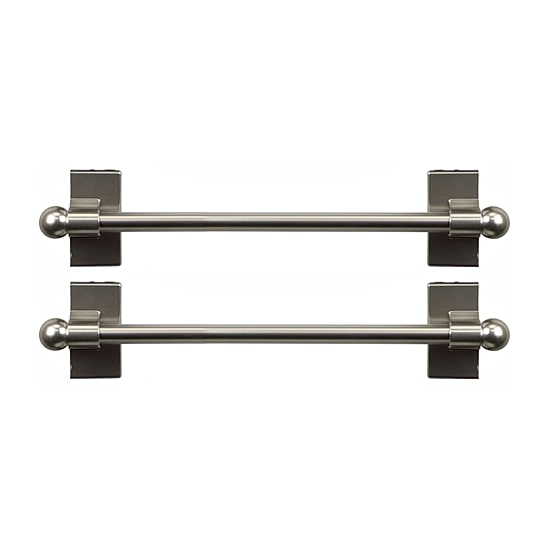 Rod Desyne 2pk Self Adhesive 7/16 IN Adjustable Curtain Rod