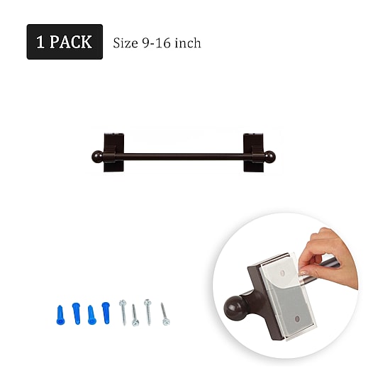 Rod Desyne Self Adhesive 7/16 IN Adjustable Curtain Rod