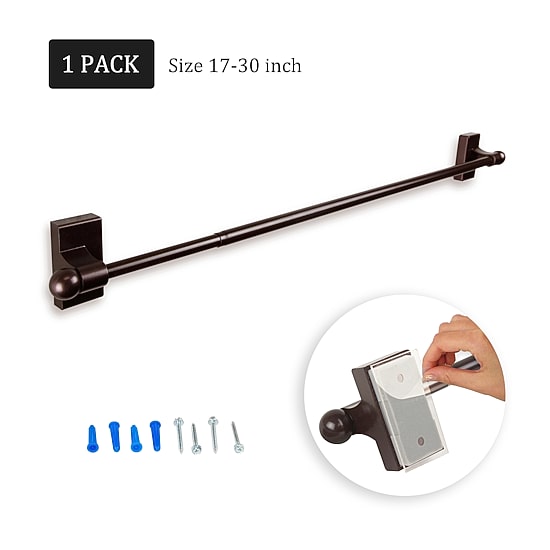 Rod Desyne Self Adhesive 7/16 IN Adjustable Curtain Rod