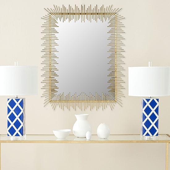 Safavieh Sunray Wall Mount Rectangular Wall Mirror