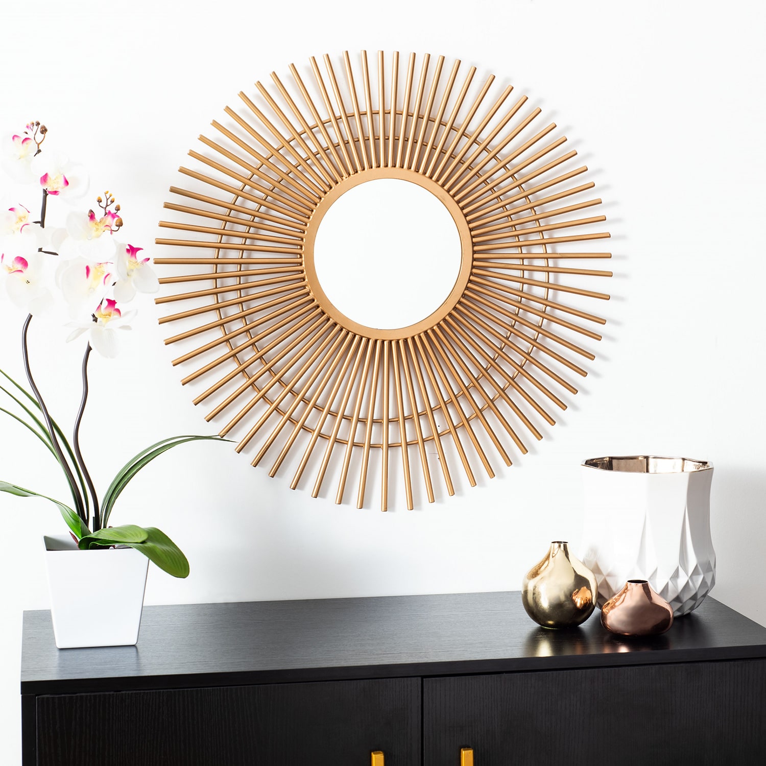 Safavieh Marlit Wall Mount Round Wall Mirror