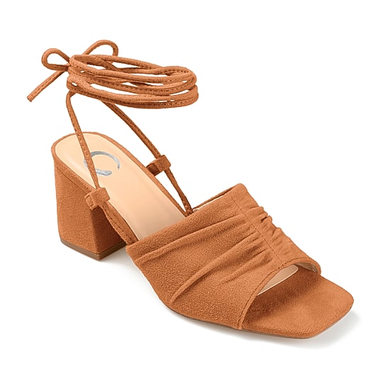 Journee Collection Felisity Womens Round Open Toe Block Heel Pumps