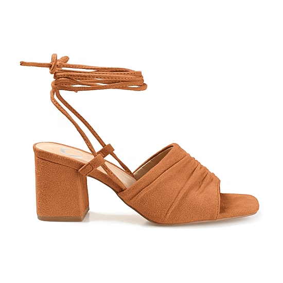 Journee Collection Felisity Womens Round Open Toe Block Heel Pumps