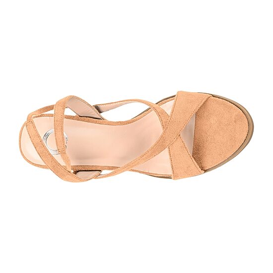 Journee Collection Adalee Womens Round Open Toe Stacked Heel Pumps