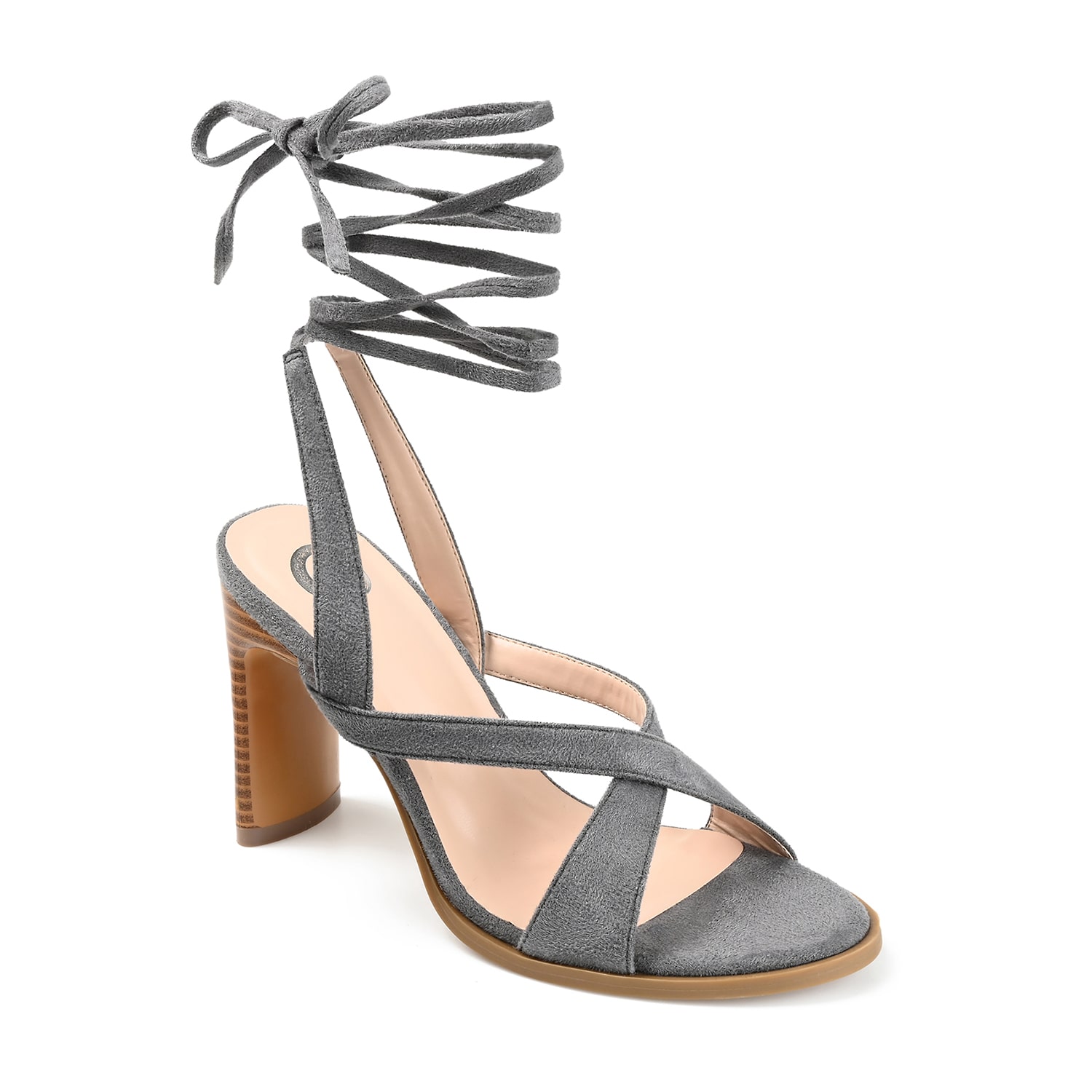 Journee Collection Adalee Womens Round Open Toe Stacked Heel Pumps