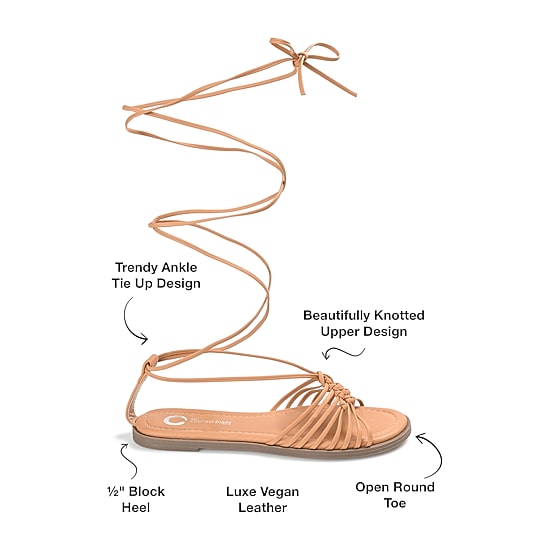 Journee Collection Womens Jess Strap Sandals