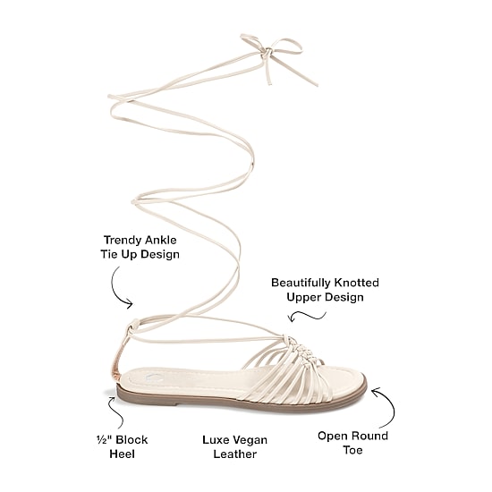 Journee Collection Womens Jess Strap Sandals