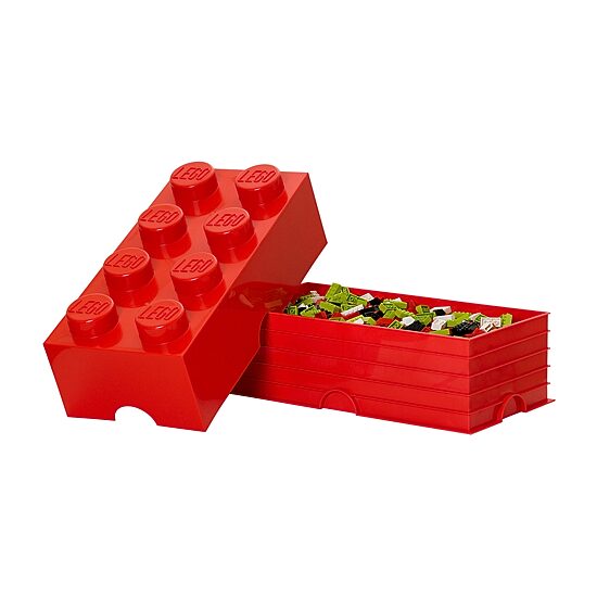 LEGO® Storage Brick 8 Bright Red Toy Box