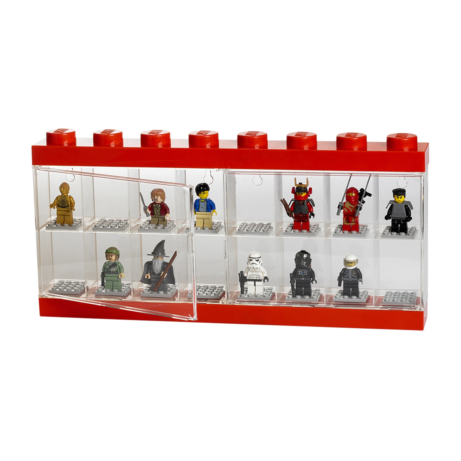 LEGO® Minifigure Display Case 16 Bright Red