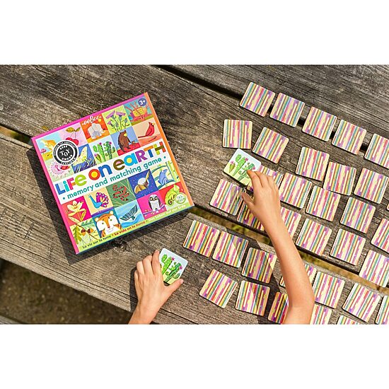 Eeboo Life On Earth Memory And Matching Game Brain Game