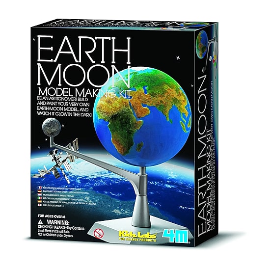 Toysmith 4m Kidzlabs Earth And Moon Model Kit Discovery Toy