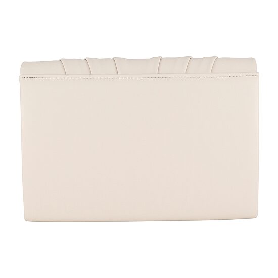 American Glamour Badgley Mischka Soft Pleat V-Flap Vegan Leather Evening Bag