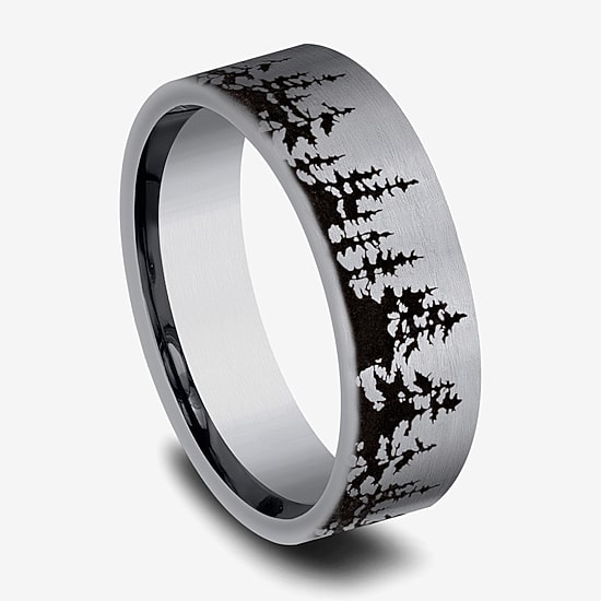 Mens 8MM Tantalum Wedding Band