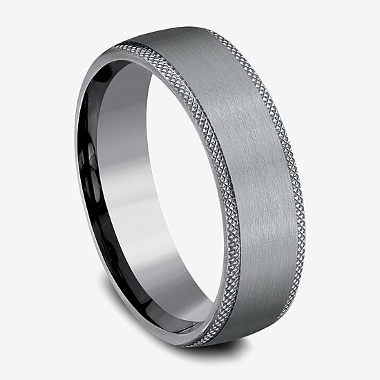 Mens 6.5MM Tantalum Wedding Band