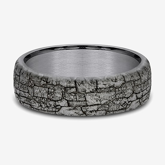 Mens 6.5MM Tantalum Wedding Band